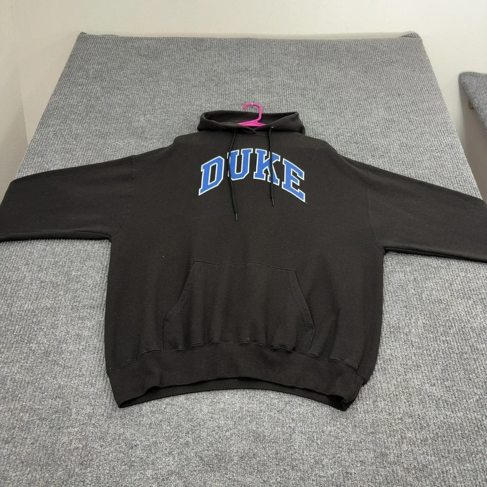 Duke The Cotton Exchange Hoodie Mens XL Black Cotton Polyester Hooded Gorpcore